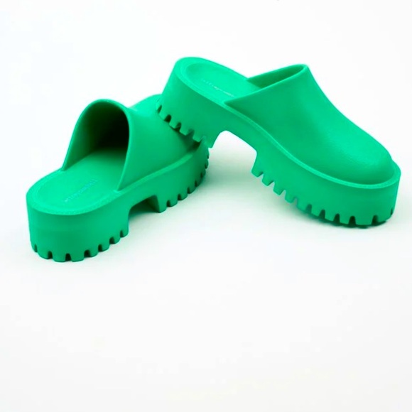 Jeffery Campbell Clogge Clogs Green Slip On - Picture 9 of 11